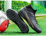  Men's Soccer Shoes TF FG Sole Uninsex Football Boots Adults Kids Outdoor Lawn Trainning Futsal Footwear MartLion - Mart Lion
