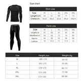  Winter Thermal Underwear For Men's Keep Warm Long Johns Base Layer Sports Fitness leggings Tight undershirts MartLion - Mart Lion