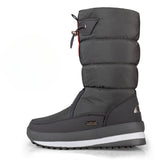 Winter thick women's snow boots Warm Plush Mid-calf Boots Non slip Waterproof  Platform Snow Boot Casual Female White shoes