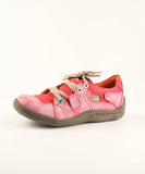 Line Pattern Handmade Women's Single Shoes MartLion Red 36 