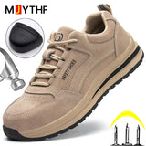 Anti-smash Anti-puncture Safety Shoes Men's Steel Toe Work Sneakers Wear-resistant Indestructible Work Boots Comfort MartLion   