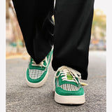 Lace-up Trend Men's Flat Platform Walking Casual Shoes Office Students Footwear Outdoor Sport Sneakers Zapatillas Mart Lion   