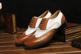 Classic Men's Dress Shoes Lace Up Point Toe Casual Formal for Wedding MartLion   