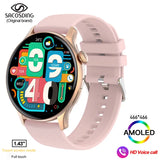 Bluetooth Call Women Smart Watch Full Touch Fitness IP68 Waterproof Men's Smartwatch Lady Clock + box For Android IOS MartLion SA-Alpha-1 Gold CHINA 