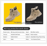 Safety Protective Boots Work Safety Shoes Men Winter Safety Boots Anti-puncture Work Shoes Steel Toe Work Boots Indestructible MartLion