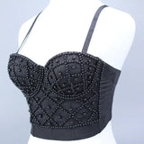 Women Bra Rhinestone Corset Party Clothes Lady Push Up Bra Woman Tops Clothing Gothic Shaper Vintage Bra Underwear MartLion