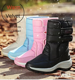  Women Boots Winter Keep Warm Mid Calf Snow Lovely Girls Winter Outdoor Sneakers Fluff Plush Winter Shoes MartLion - Mart Lion