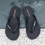 Men's flip flops for summer wear, outdoor daily anti slip splint flip flops for men's beach shoes MartLion SX103heise 39