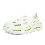 Summer Men's Slippers EVA Platform Outdoor Sandals Garden Clogs Beach Slippers Flip Flops Soft Slides Casual Shoes Mart Lion white green 39 