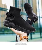 Summer Men's Casual Sneakers High Top Sock Running Sport Shoes Designer Tennis Slip-on Trainers Walking Jogging Mart Lion   