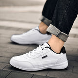 Leather Men's Shoes Breathable Sneakers Casual Walking Leisure Lightweight Tenis Masculino Zapatillas Hombre Mart Lion   