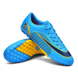 Soccer Shoes Society Ag Fg Football Boots Men's Soccer Breathable Soccer Ankle Mart Lion 2588 Blue sd Eur 37 