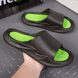 Men's Shoes Summer Luxury Sandals EVA Injection Beach Lightweight Non Slip Casual Slippers Mart Lion Green 40 
