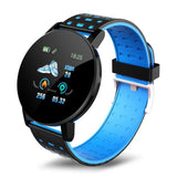 119S Smartwatch Bluetooth Smart Watch Men's Blood Pressure Women Smart Band Clock Sports Fitness Tracker Watch For Android IOS MartLion Blue  
