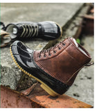Winter Women Snow Boots PU Leather Hiking Shoes Thick Plush Super Warm Anti-Slip Sports Casual MartLion
