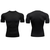  Men's Running Compression T-shirt Short Sleeve Sport Tees Gym Fitness Sweatshirt Jogging Tracksuit Homme Athletic Shirt Tops MartLion - Mart Lion
