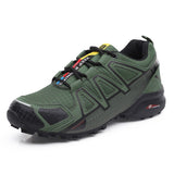 Outdoor Men's Athletic Hiking Shoes Trekking Sneakers Non-slip Mountain-climbing Breathable Casual Mart Lion Army Green 39 