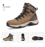 Leather Winter Boots Men's Luxury Designer Platform Shoes Black Rubber Ankle Waterproof Work Safety Sneakers Mart Lion   