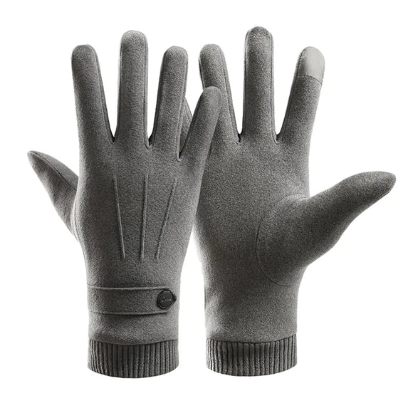 Winter Warm Gloves For Men Women Windproof Gloves Touch Screen Glove Sports Riding Skiing Gloves Cold Protection MartLion Grey  