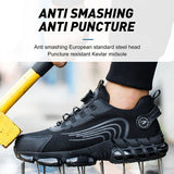 Men's Safety Shoes Sneakers Puncture Proof Industrial Work Boots Anti-smashing Steel Toe Indestructible MartLion   