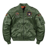 Bomber Jacket Men's Air Force MA 1 Military Baseball Jacket Coat Thick Cargo Jacket Clothing MartLion Thick green 2 M 50-62.5kg 