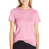 Little head T-shirt hippie clothes summer tops cute t-shirts for Women MartLion Pink S 