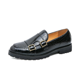 British Style Red Elegant Designer Men's Shoes Slip-on Dress Comfort Leather Loafers zapatos de hombre MartLion black 5681 38 CHINA