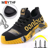 Sports Shoes Work Boots Puncture-Proof Safety Shoes Men's Steel Toe Security Protective Indestructible MartLion   