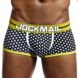 Underwear Men's Lovely Cartoon Print Boxers Homme Underpants Soft Breathable Panties MartLion 407black XXL 