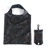 Foldable Shopping Bag Reusable Travel Grocery Bag Eco-Friendly One Shoulder Handbag  Printing Tote Bag MartLion B-14  