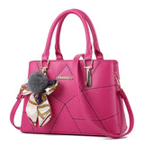 Women's Handbags Square Bag Vintage Designer Messenger PU Leather Handbag Casual Shoulder Top-Handle Totes MartLion rose 31x21x13cm 