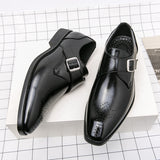 British Men's Dress Shoes Elegant Split Leather Formal Social Oxfords Mart Lion   