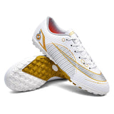 Football Boots Men's Anti Slip Society Soccer Cleats Long Spikes Soccer Shoes Kids Lightweight Mart Lion White sd Eur 31 