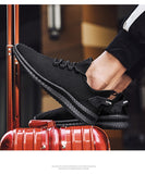Mesh Men's Shoes Breathable White Sneakers Trendy Lightweight Black Walking Tenis Zapatillas Hombre Mart Lion   