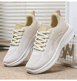 High Appearance Level Thick Sole Increase Mesh Lace-up All Non-slip Breathable Sports Women's Single Shoes MartLion   