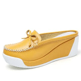 Summer Women Shoes Platform Slippers Wedge Flip Flops High Heel Slippers Casual Sandals MartLion Yellow 35 