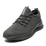 Spring summer casual shoes men's sneaker trendy mesh hombre MartLion Dark grey 36 