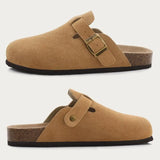 Classic Cork Clogs Slippers Women Men's Soft Suede Sandals With Arch Support Trendy Beach Slides Home Mules MartLion   