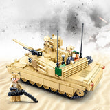 Military ww2 Cannon Assault Armored Vehicle Battle Tank Car Truck Army Weapon Building Blocks Sets  Model King Kids Toys Gift Mart Lion   