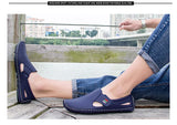 Summer Breathable Leather Shoes Men's Casual Loafers Brand Design Handmade Flats Soft Leather Moccasins Boat MartLion   