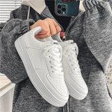Platform Men's Casual Shoes Sport Sneakers Autumn Outdoor Breathable Lightweight White Running Women White MartLion   
