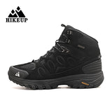 High-Top Men's Hiking Boot Winter Outdoor Shoes Lace-Up Non-slip Outdoor Sports Casual Trekking Waterproof Suede Mart Lion Black 40 CN