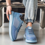 Fujeak Breathable Mesh Vulcanized Shoes Casual Non-slip Sneakers Trendy Men's Mart Lion   