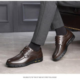 Men's Genuine Leather Handmade Shoes Soft Anti-slip Rubber Office Loafers Casual Leather Soft Mart Lion   