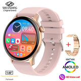 Bluetooth Call Women Smart Watch Full Touch Fitness IP68 Waterproof Men's Smartwatch Lady Clock + box For Android IOS MartLion SA-Alpha-1 S Gold A CHINA 