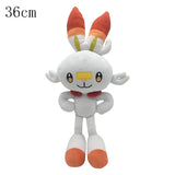 Pokémon Sword and Shield Plush Toys Evolution Stuffed Doll Kawaii Rabbit Christmas Gift for Kids MartLion Scorbunny 36cm  