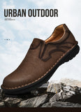 Spring/Autumn Genuine Leather Men's Shoes Outdoor Casual Breathable Flats Brand Moccasins Loafers