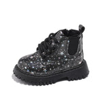 children's Martin boots 1-6 years old boys leather boots non-slip soft bottom girls baby toddler shoes