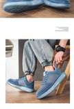 Fujeak Breathable Mesh Vulcanized Shoes Casual Non-slip Sneakers Trendy Men's Mart Lion   