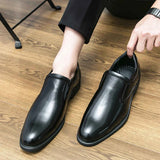 Men's Retro Shoes Slip-on Loafers Male Business Shoes Light Dress Driving Shoes Monk Shoes MartLion   